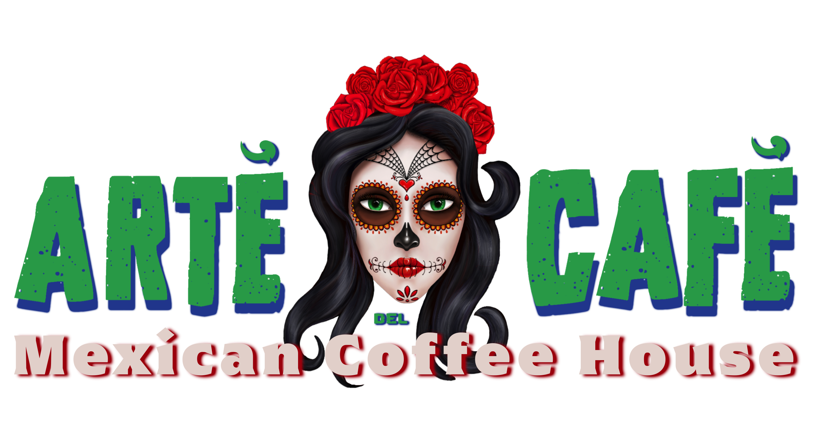 Arté del Café logo Mexican Coffee House in Stockton, CA with Catrina